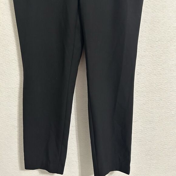 Nine West Pants Women M Black Pull On Crop Relaxed Mid Rise Preppy Office NWT - Picture 11 of 15